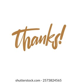 A beautifully designed and stylish handwritten sign to express heartfelt thanks for appreciation