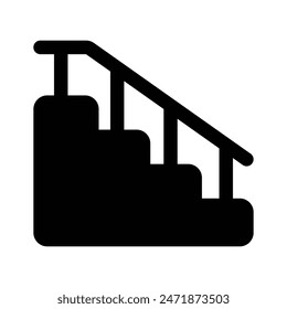 Icono de moda bellamente diseñado de escaleras, Vector de escaleras de casa