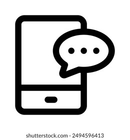 Beautifully designed vector of communication in modern style, premium icon