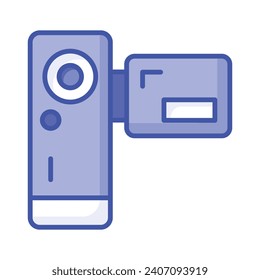 Beautifully designed vector of handycam in trendy style, capture life moments with handycam