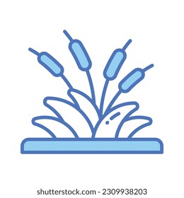Beautifully designed vector of reed in editable style, ready to use icon