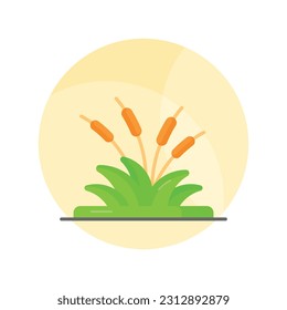 Beautifully designed vector of reed in editable style, ready to use icon