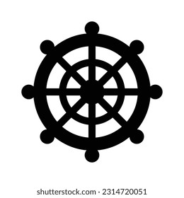 Beautifully designed vector of ship wheel in modern style, ready to use icon