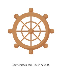 Beautifully designed vector of ship wheel in modern style, ready to use icon