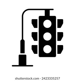 Beautifully designed vector of traffic signals, traffic lights icon