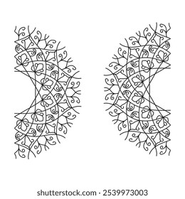 Beautifully Detailed Mandala Art Relaxation and Decoration
