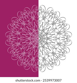 Beautifully Detailed Mandala Art Relaxation and Decoration
