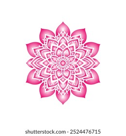 Beautifully Detailed Pink Petal Mandala Art Perfect for Spiritual Projects and Decorative Design Elements