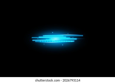 Illustration vectorielle joliment brillante, effet de ligne lisse, sur fond bleu clair. concept abstrait de technologie numérique de pointe sur fond scintillant