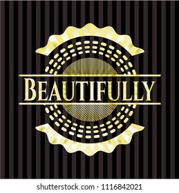 Beautifully gold badge