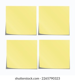 Beautifully Illustrated Concept
Of Yellow Sticky Notes 