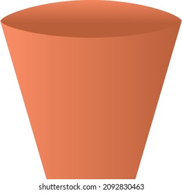 beautifully illustrated pot using for planting flowers is made by using gradients in a cool manner so it can be eye catching to see and gives pleasure who will look upon it