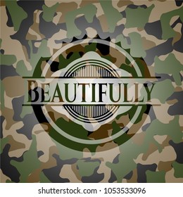 Beautifully on camo pattern