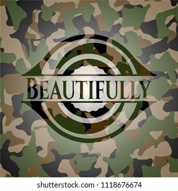 Beautifully on camouflaged pattern