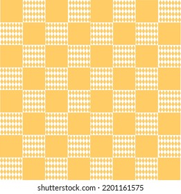 Beautifully patterned background square abstract for decorative plaid, argyle cloth, yellow  gingham.