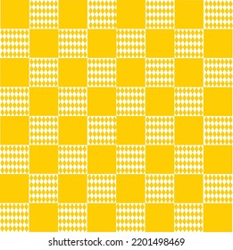 Beautifully patterned background square abstract for decorative plaid, argyle cloth, yellow  gingham.