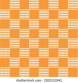 Beautifully patterned background square abstract for decorative plaid, argyle cloth, orange  gingham.