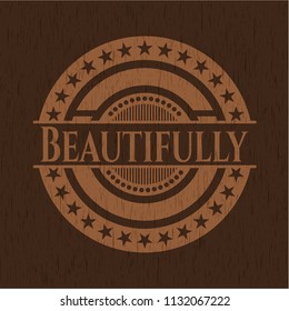 Beautifully realistic wood emblem