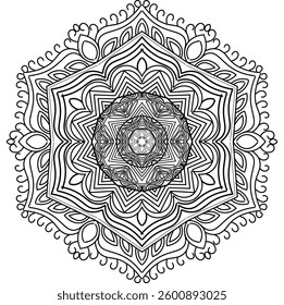 A Beautifully Structured Outline Illustration Symbolizing Unity and Peace