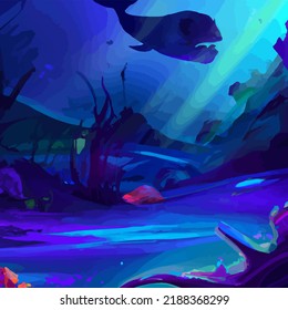A beautifully surreal under sea landscape