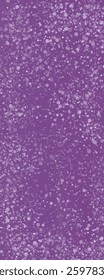 A beautifully textured bokeh pattern with soft, glowing white particles spread over a deep purple canvas.