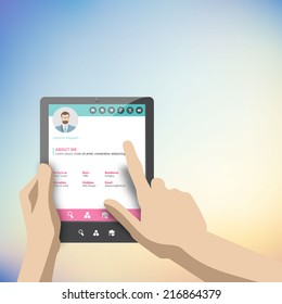 BeautifulTablet flat icon design 