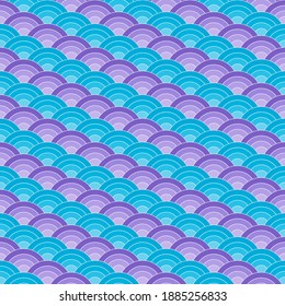 beautiiful seamless pattern design of waves, for decoraying wallpaper, wrapping paper, fabric, backdrop and etc.