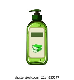 beauty aloe vera cosmetic cartoon. beauty aloe vera cosmetic sign. isolated symbol vector illustration