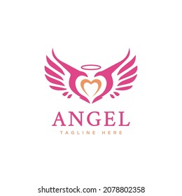 Beauty Angel Wings logo design inspiration