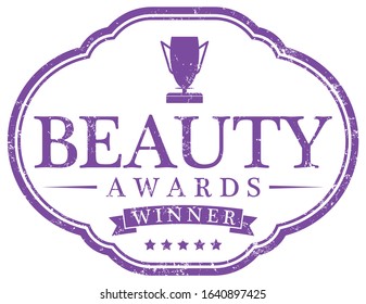 Beauty Awards Winner. Purple Stamp.