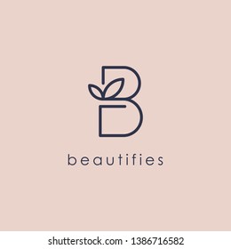 Beauty B Logo - Vector logo template