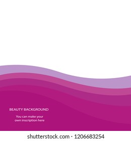 Beauty background, vector design waves