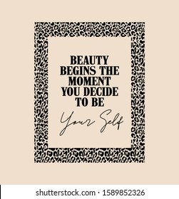 "Beauty To be Yourself" writing typography, tee shirt graphics,Black and white slogan.t-shirt printing.Can be used on t-shirts, hoodies, mugs, posters and any other merchandise.