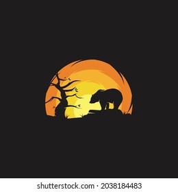 Beauty Bear in the Sunset logo