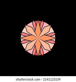 beauty. beautiful pattern design. logo design inspiration with beautiful pattern monogram