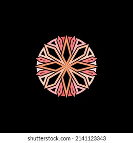beauty. beautiful pattern design. logo design inspiration with beautiful pattern monogram