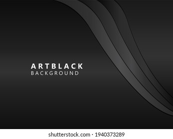 The beauty of black with a dimensional shape.