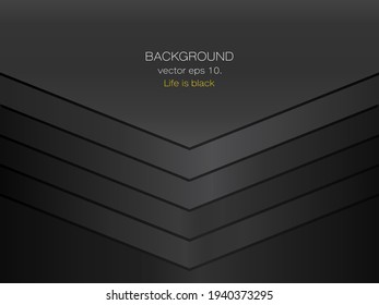 La belleza del negro con forma dimensional.