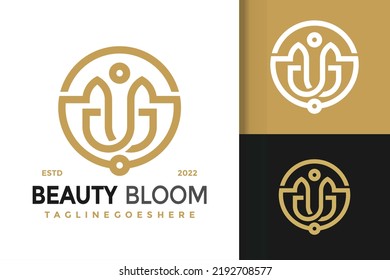 Beauty Bloom Spa Logo Design, brand identity logos vector, modern logo, Logo Designs Vector Illustration Template