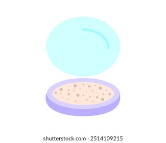 Beauty, Body Care and Cosmetics. Vector Linear Flat Icons and Design Elements