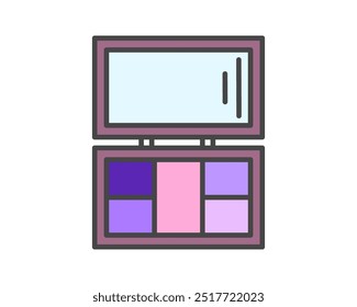 Beauty, Body Care and Cosmetics. Vector Linear Flat Icons and Design Elements