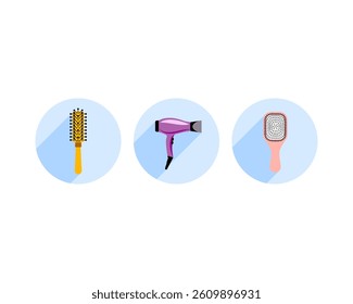 Beauty, Body Care and Cosmetics. Vector Linear Flat Icons and Design Elements