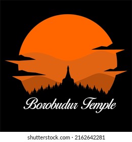 The beauty of Borobudur Temple, the wonder of the world in Indonesia