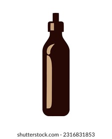 beauty bottle, healthy liquid icon isolated