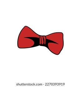 Beauty bow tie formal illustration creative design