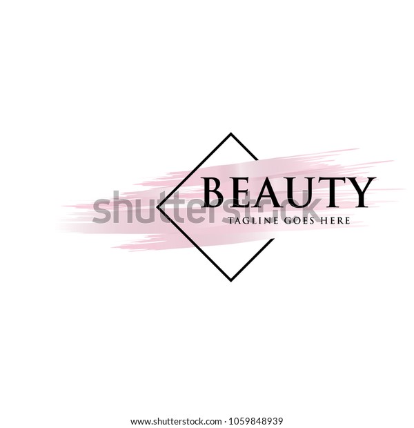 Beauty Brush Logo Icon Vector Template Stock Vector (Royalty Free ...