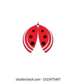 Beauty bug vector illustration icon design template