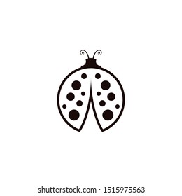 Beauty bug vector illustration icon design template