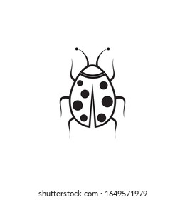 Beauty bug vector illustration icon design template