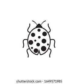 Beauty bug vector illustration icon design template